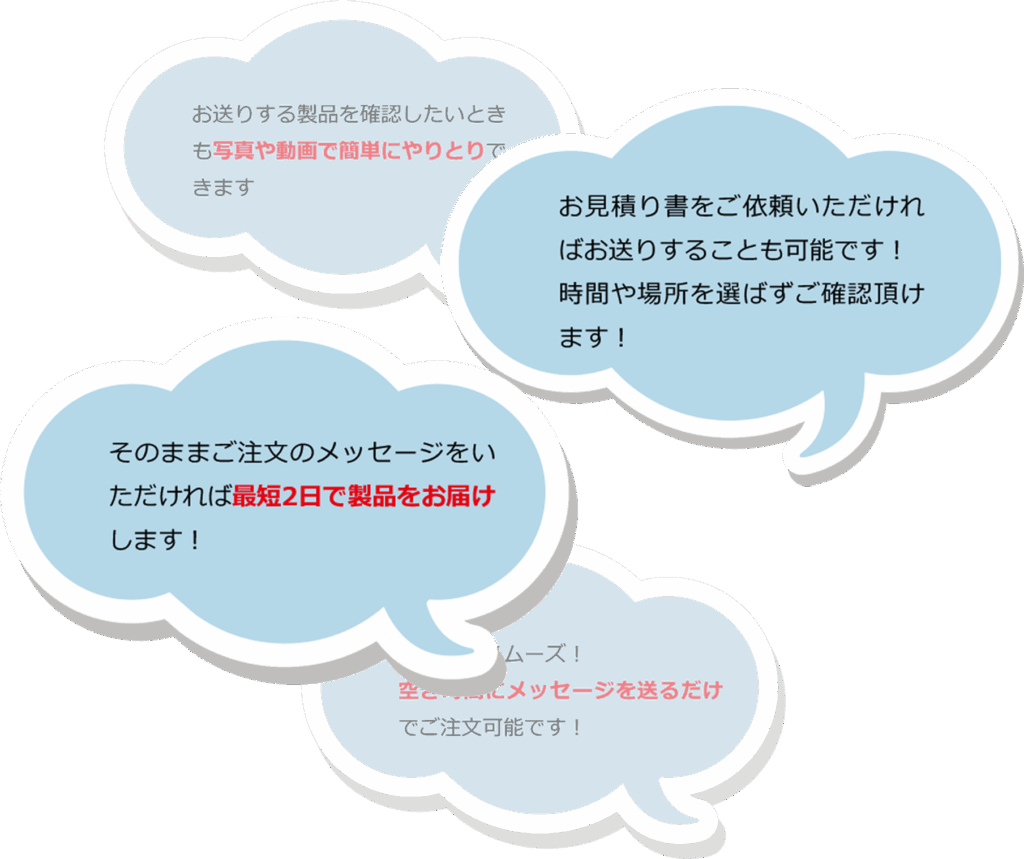 LINEでやりとり-お見積り送ります